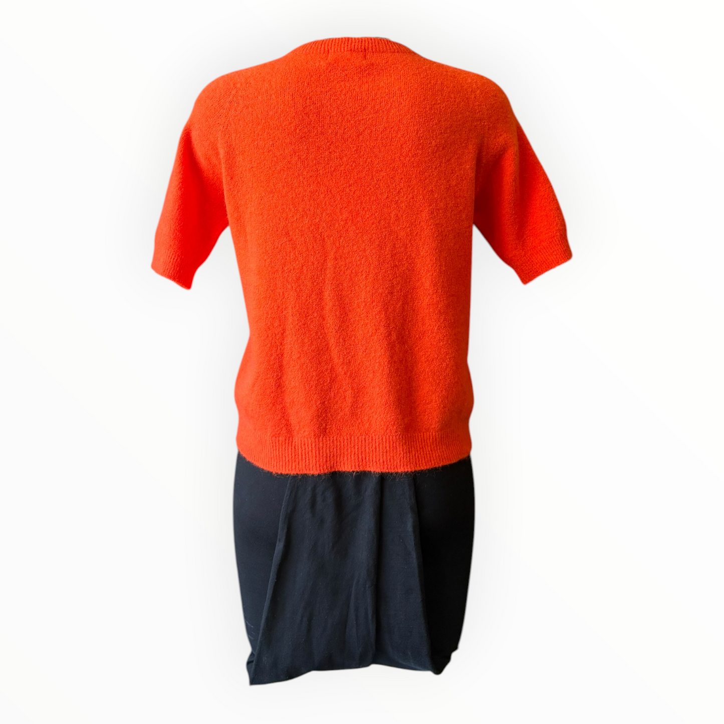 Laurie alpaca blend short sleeve jumper - Orange