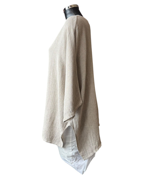 Casey range split front one pocket top - Mocha