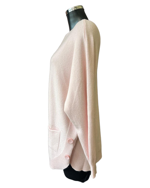 Connie pocket button side jumper - Pink