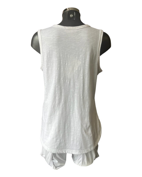 Orientique 100% Organic cotton vest top - White