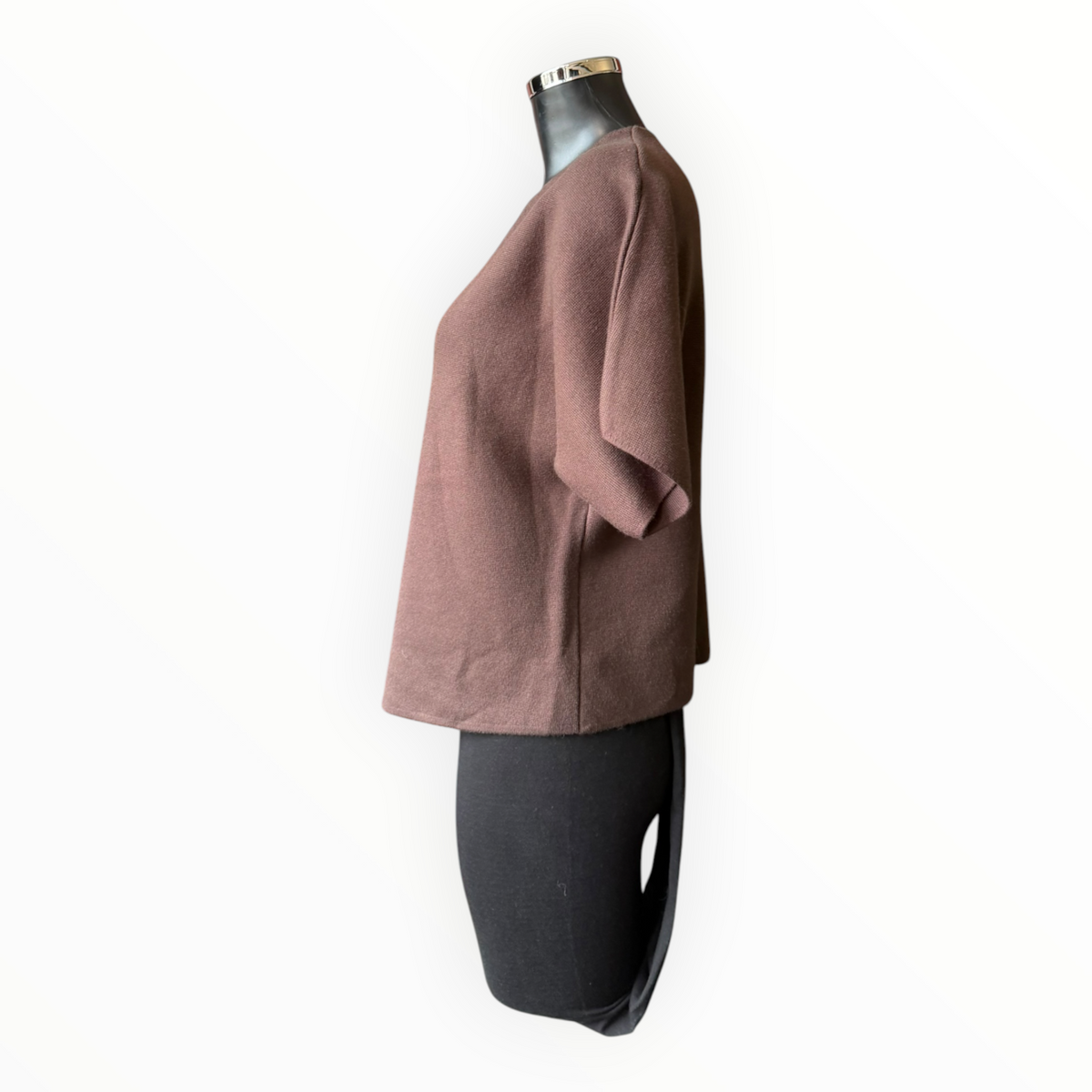 Rhona premium knit single button cardigan - Chocolate