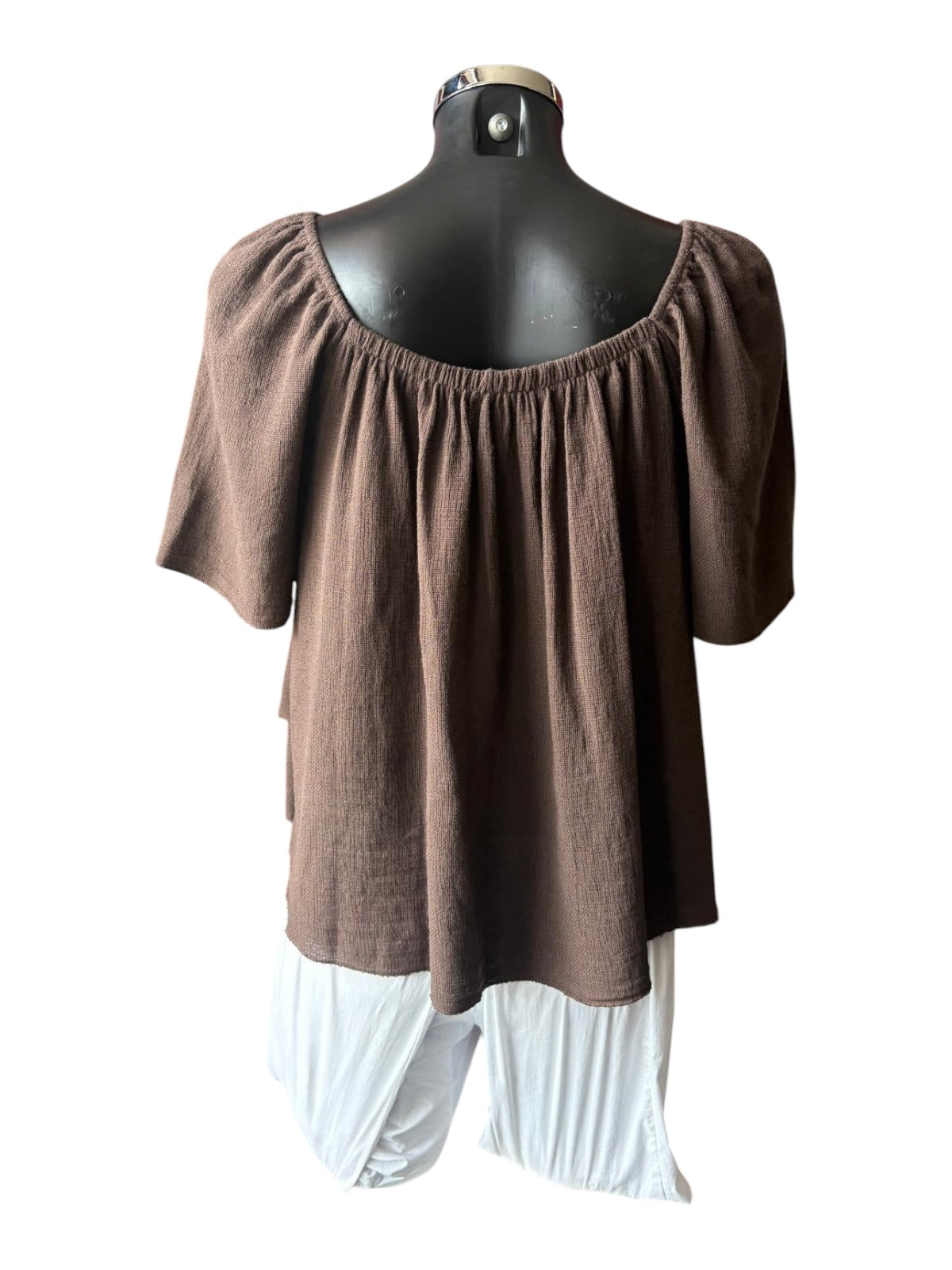 Casey range layered gypsy top - Chocolate