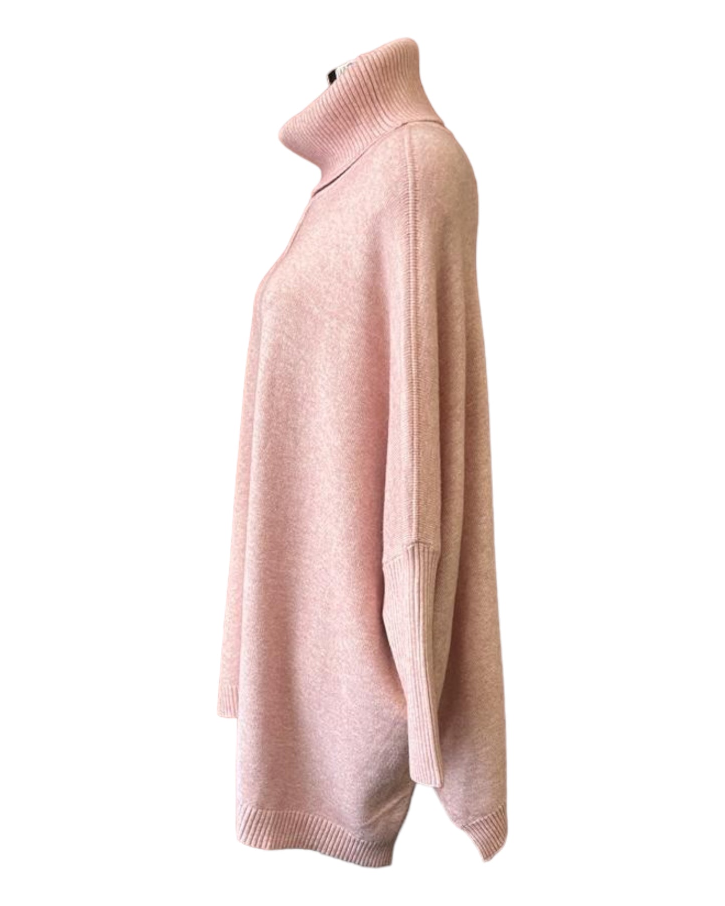 ZOE SOFT COWL NECK SWING JUMPER - Pink
