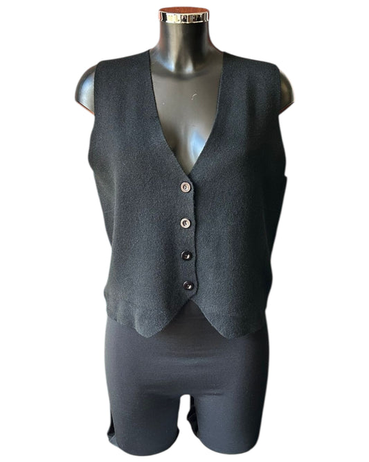 Cassidy knitted waistcoat - Black