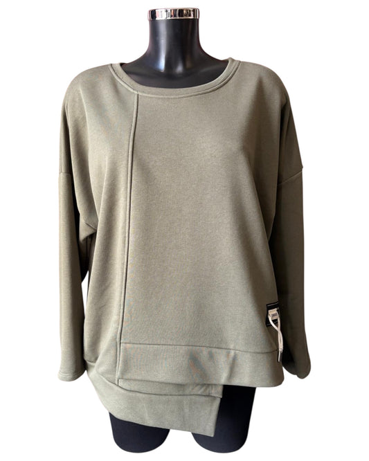 Ellena sweatshirt top - Khaki