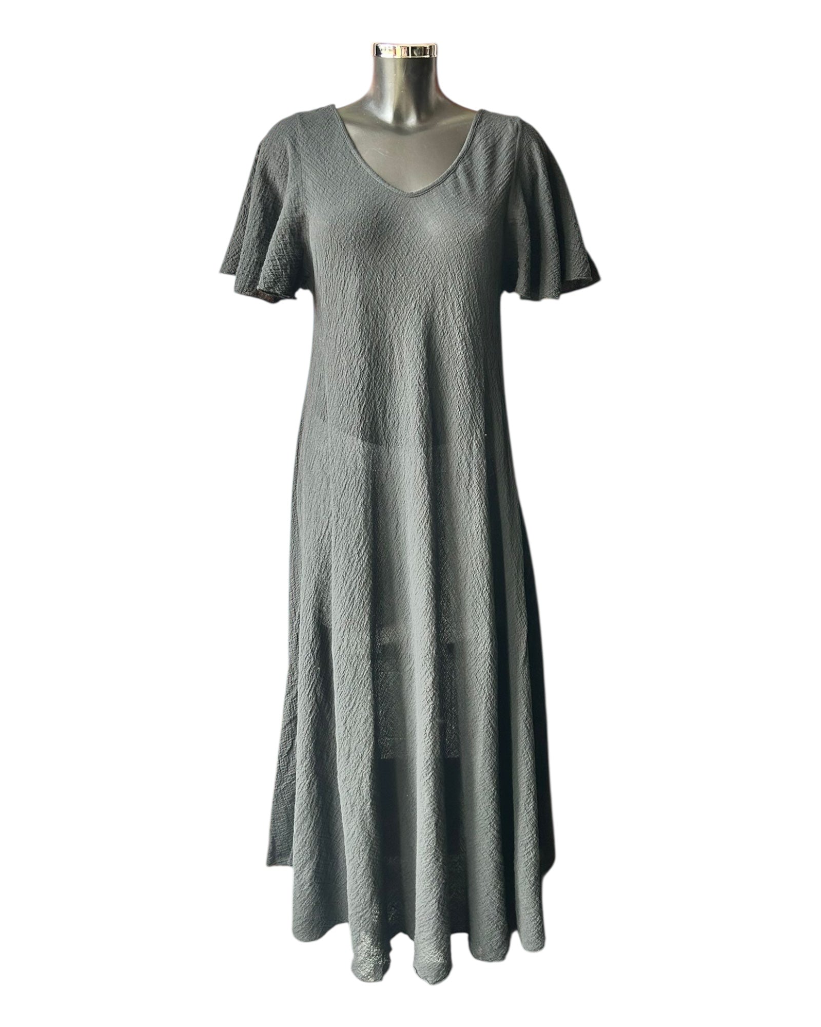 Sophia v neck bias cut dress - Black