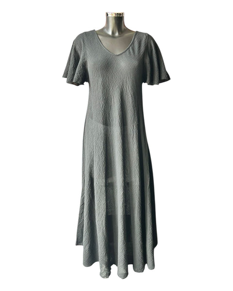 Sophia v neck bias cut dress - Black