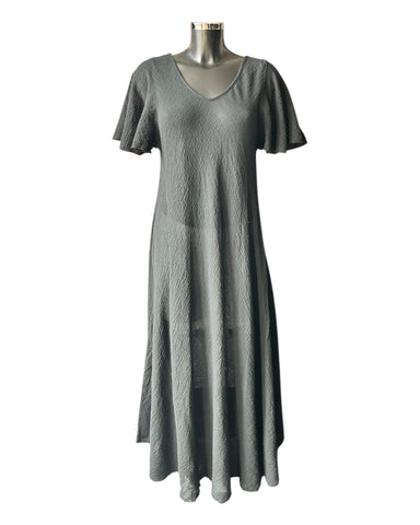 Sophia v neck bias cut dress - Black