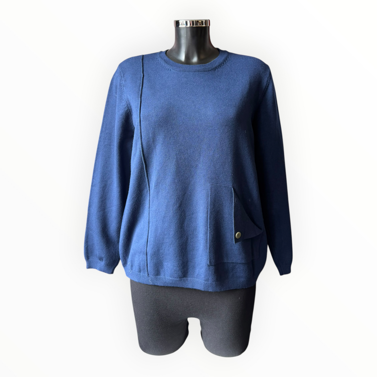 Debbie button pocket jumper - Navy