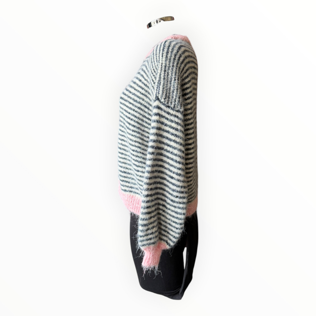 Lorna striped soft knit jumper - Navy mix