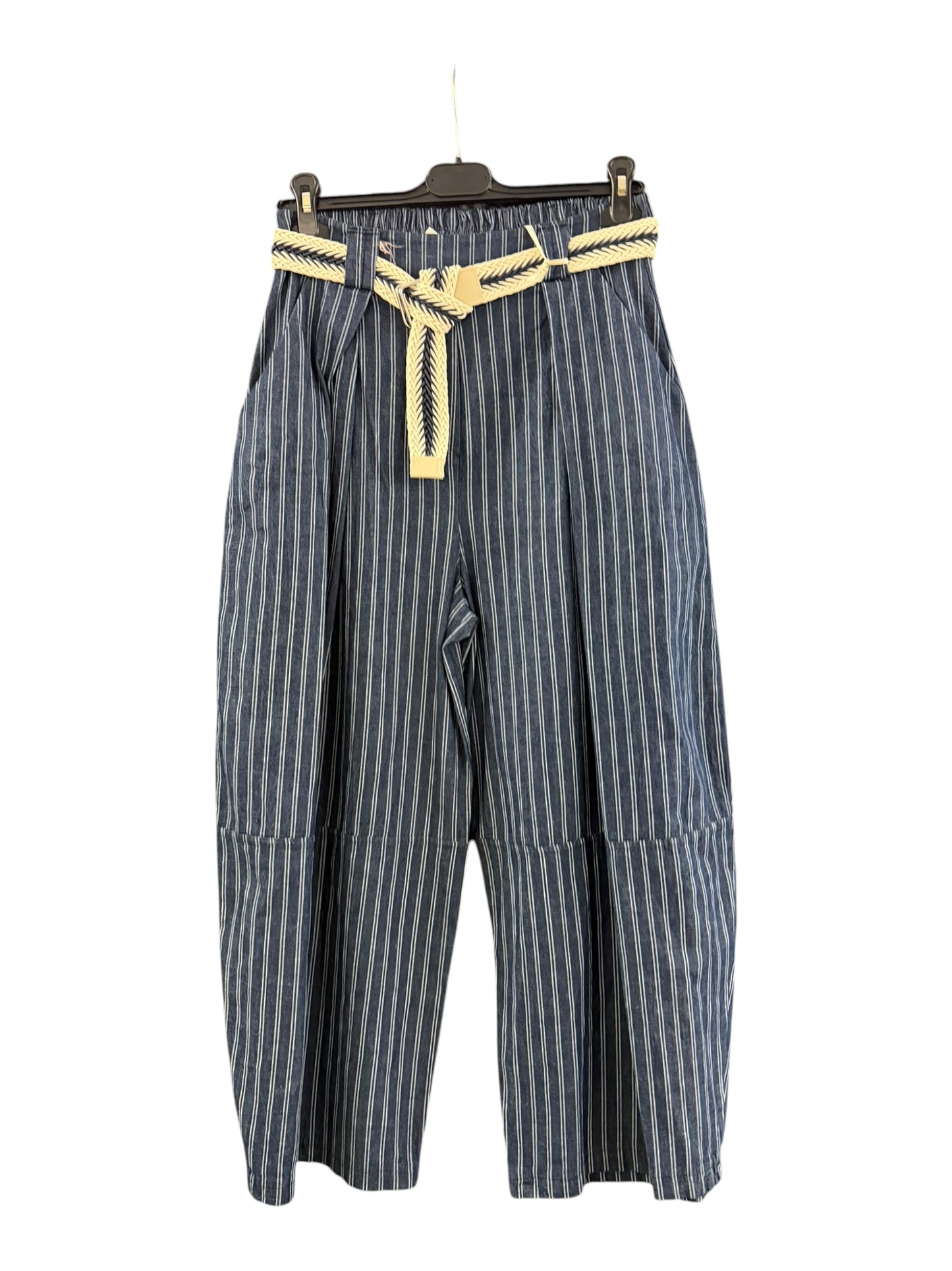 Robyn barrel leg chambray jeans - stripe