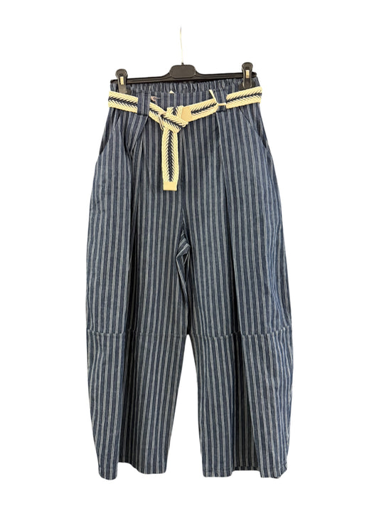 Robyn barrel leg chambray jeans - stripe