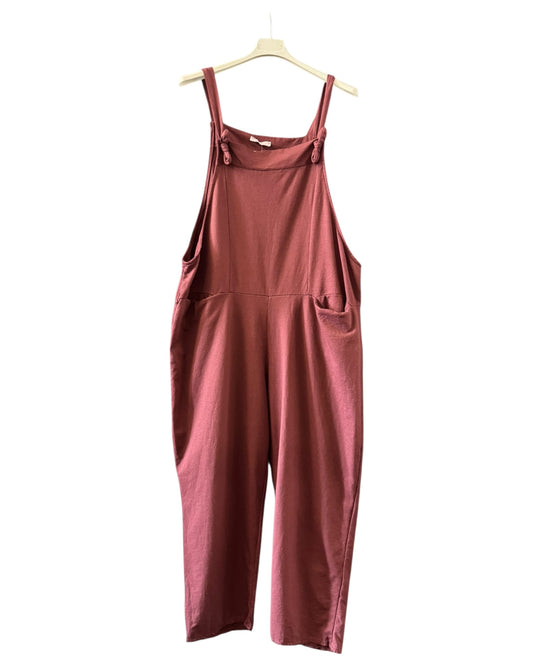 Stevie sweatshirt jersey dungarees - Bordeaux