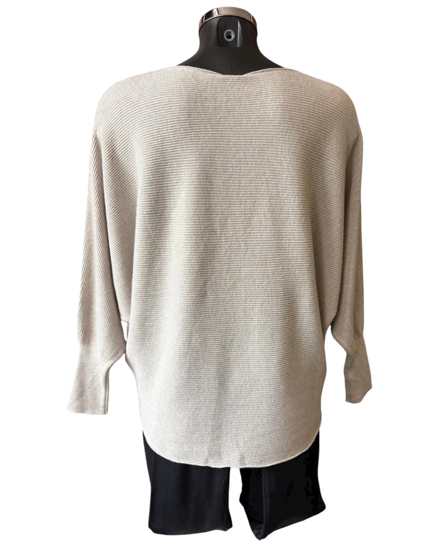 Veronica ribbed sparkle stars jumper - Cream