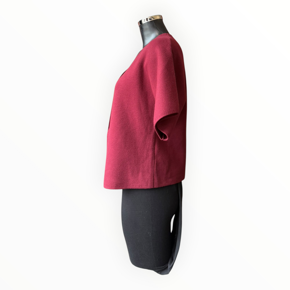 Rhona premium knit single button cardigan - Wine