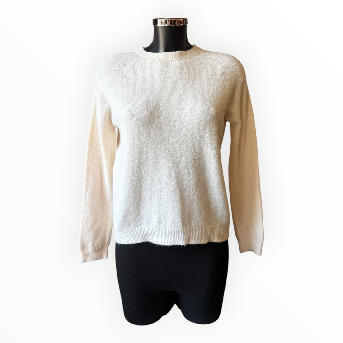 Laurie alpaca blend long sleeve jumper - Cream