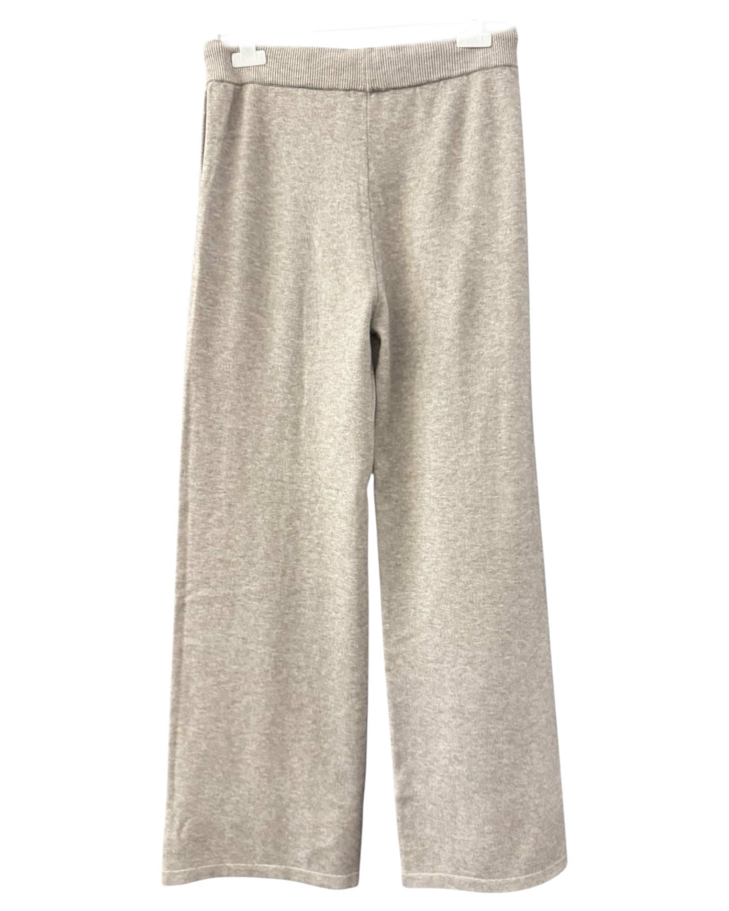 Davina premium knit wide leg trousers - Taupe