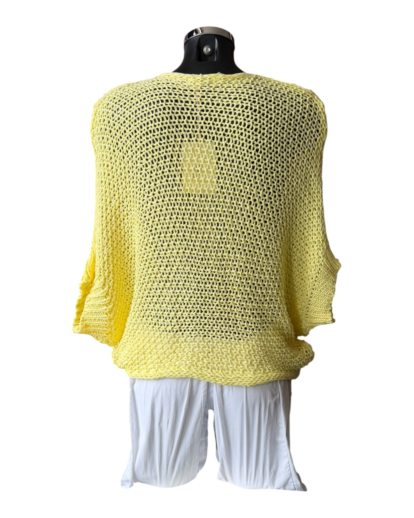 Lauren twist wrap layering jumper - lemon