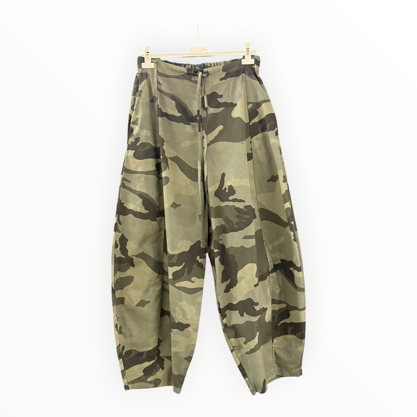 Hallie camouflage balloon trousers  - Khaki