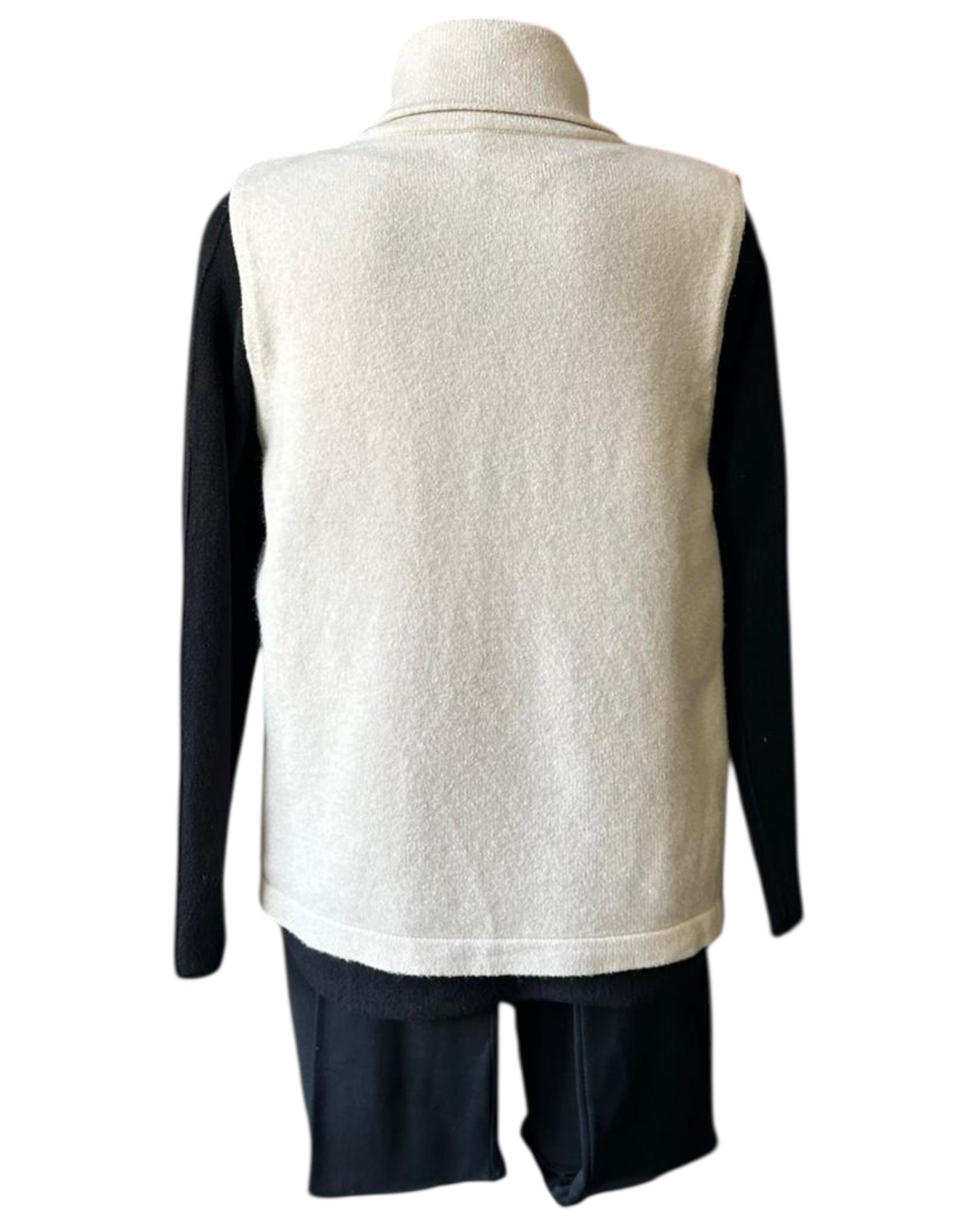 Tilly cowl neck wrap waistcoat top - Beige