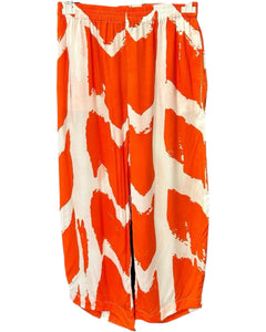 Tara Vao Karen trousers - Orange/Ecru