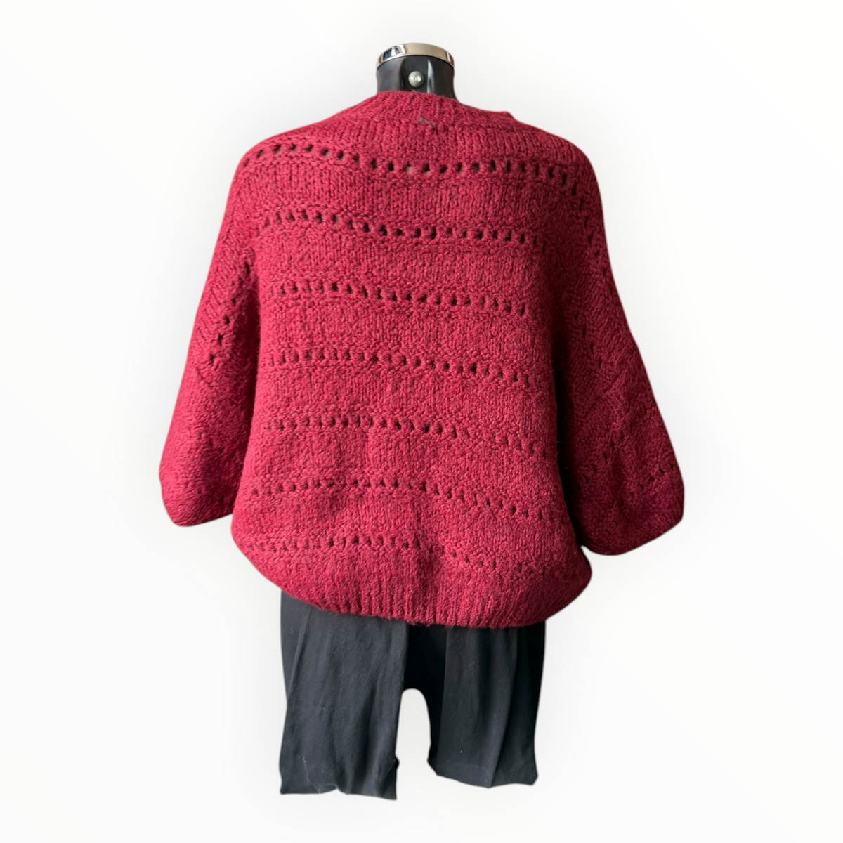 Verity soft knit half sleeve jumper - Wine