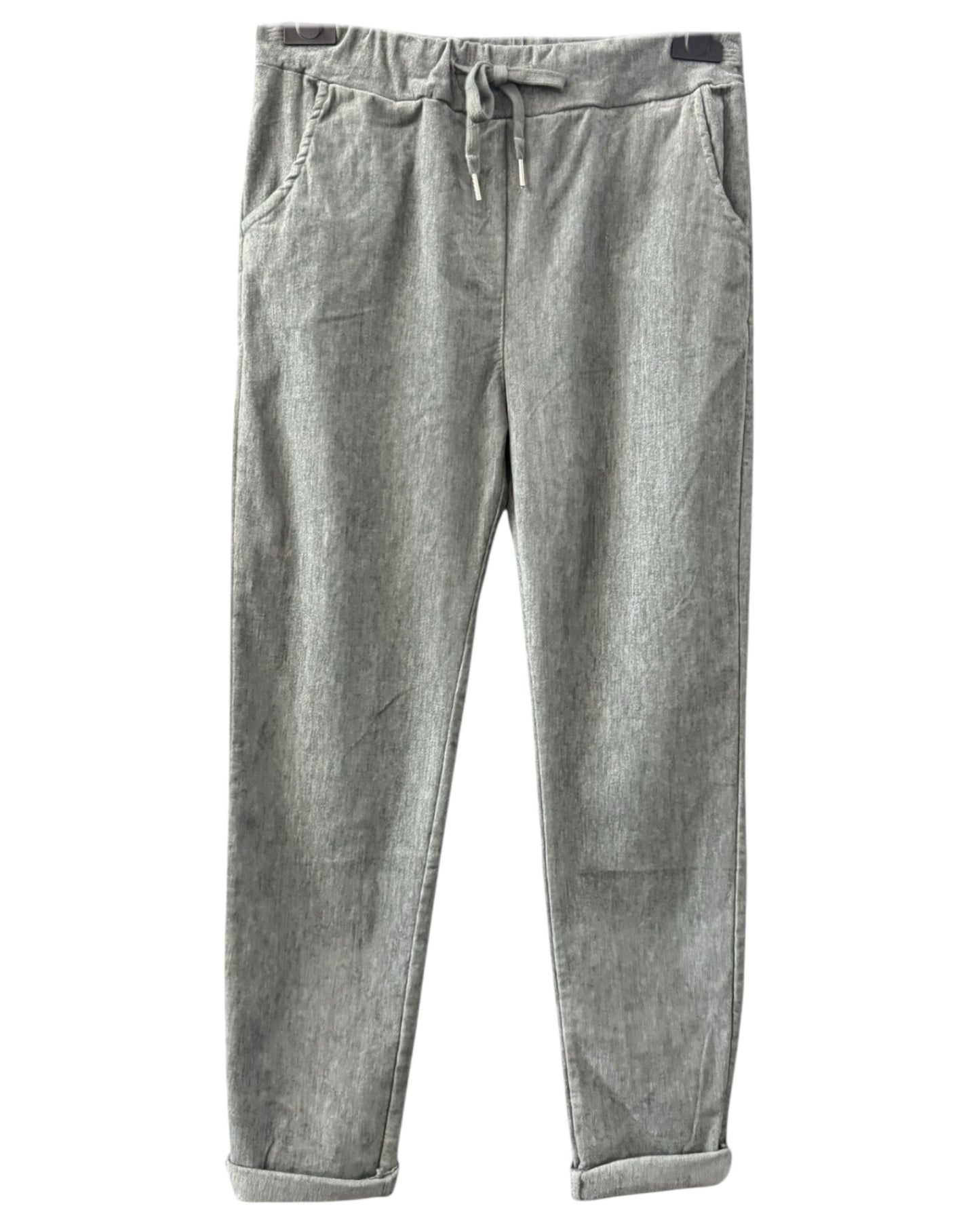 Isla super stretchy cord trousers one size - Grey