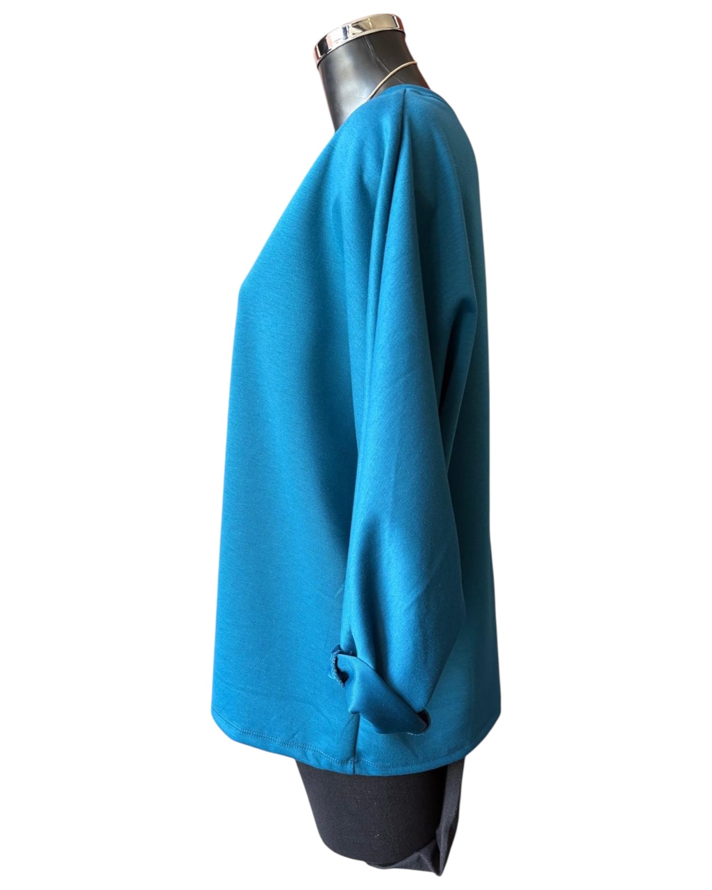 Jasmine soft touch necklace top - Teal