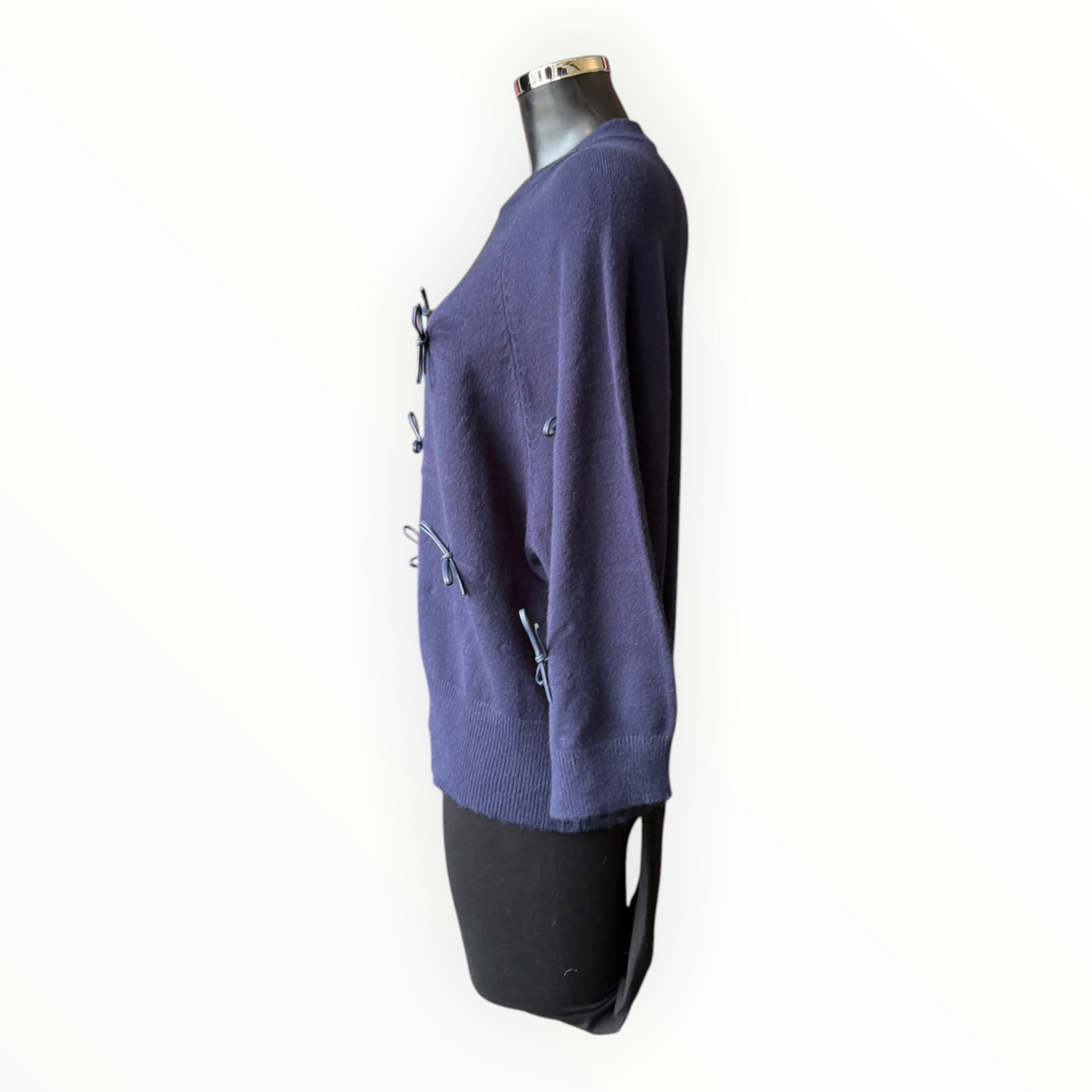 Cassidy bow jumper - Navy