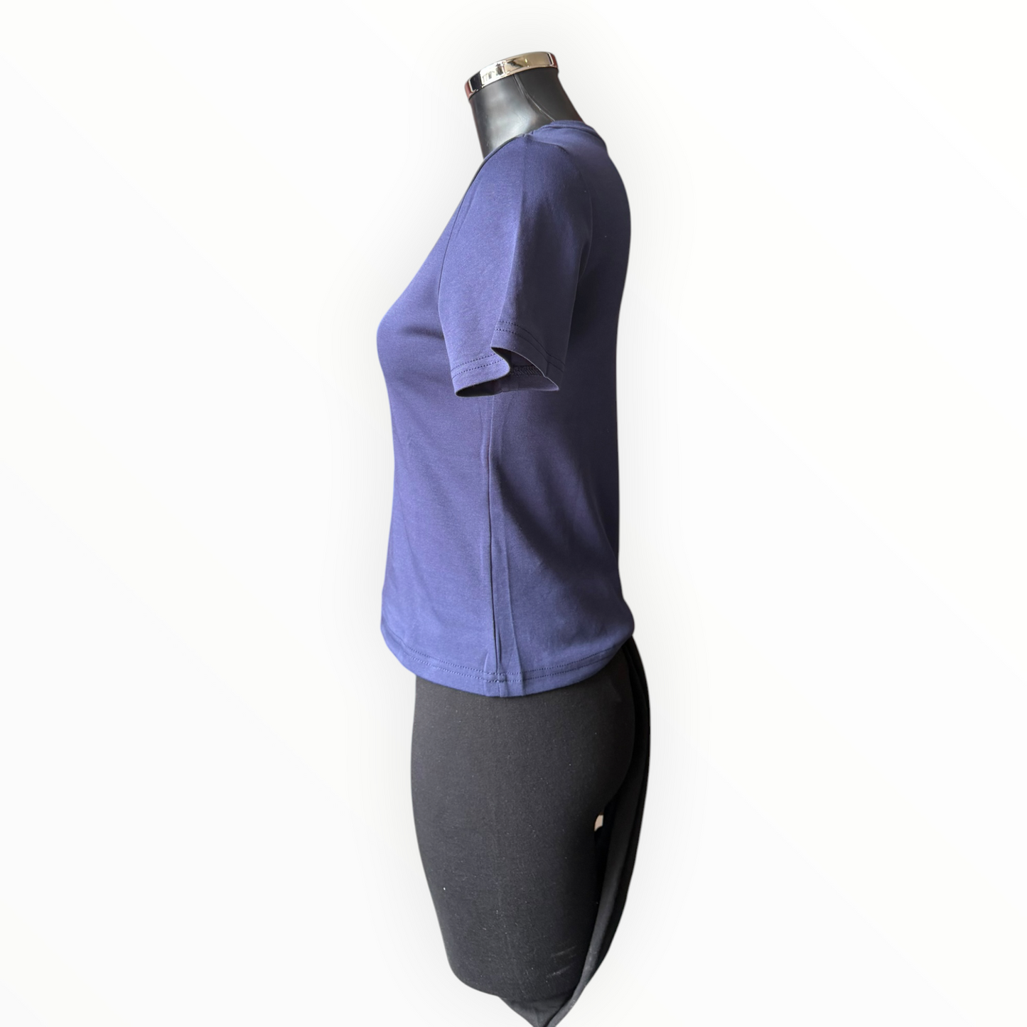 Sasha basic cap sleeve tshirt  - Navy