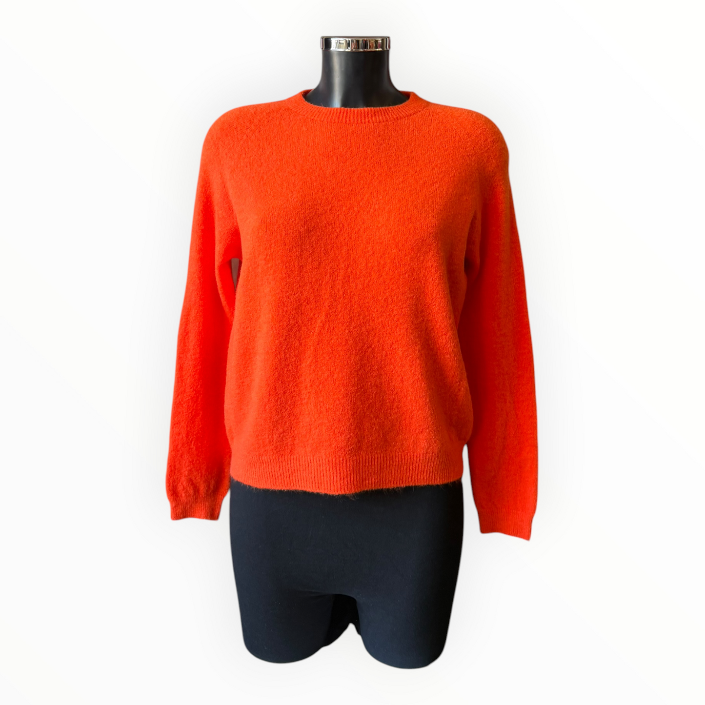 Laurie alpaca blend long sleeve jumper - Orange