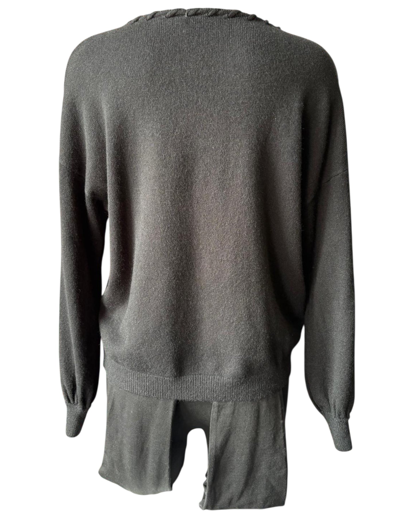 Imogen v neck super soft jumper - Black