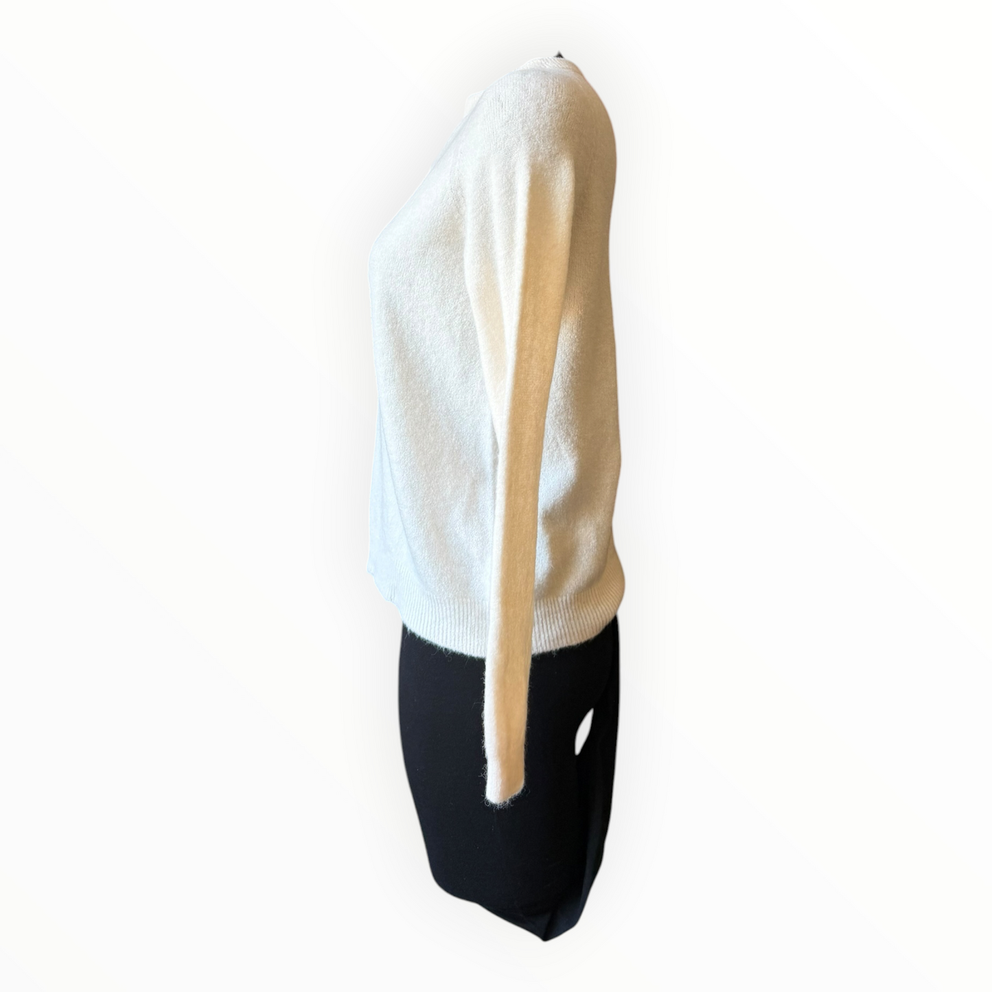 Laurie alpaca blend long sleeve jumper - Cream