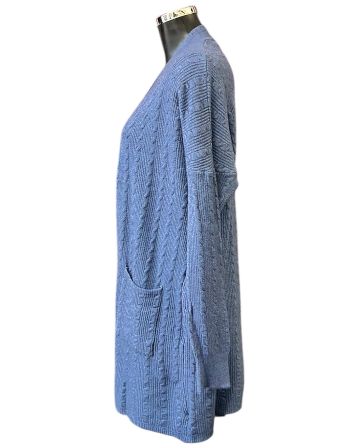 Betsy cable knit cardigan - Denim