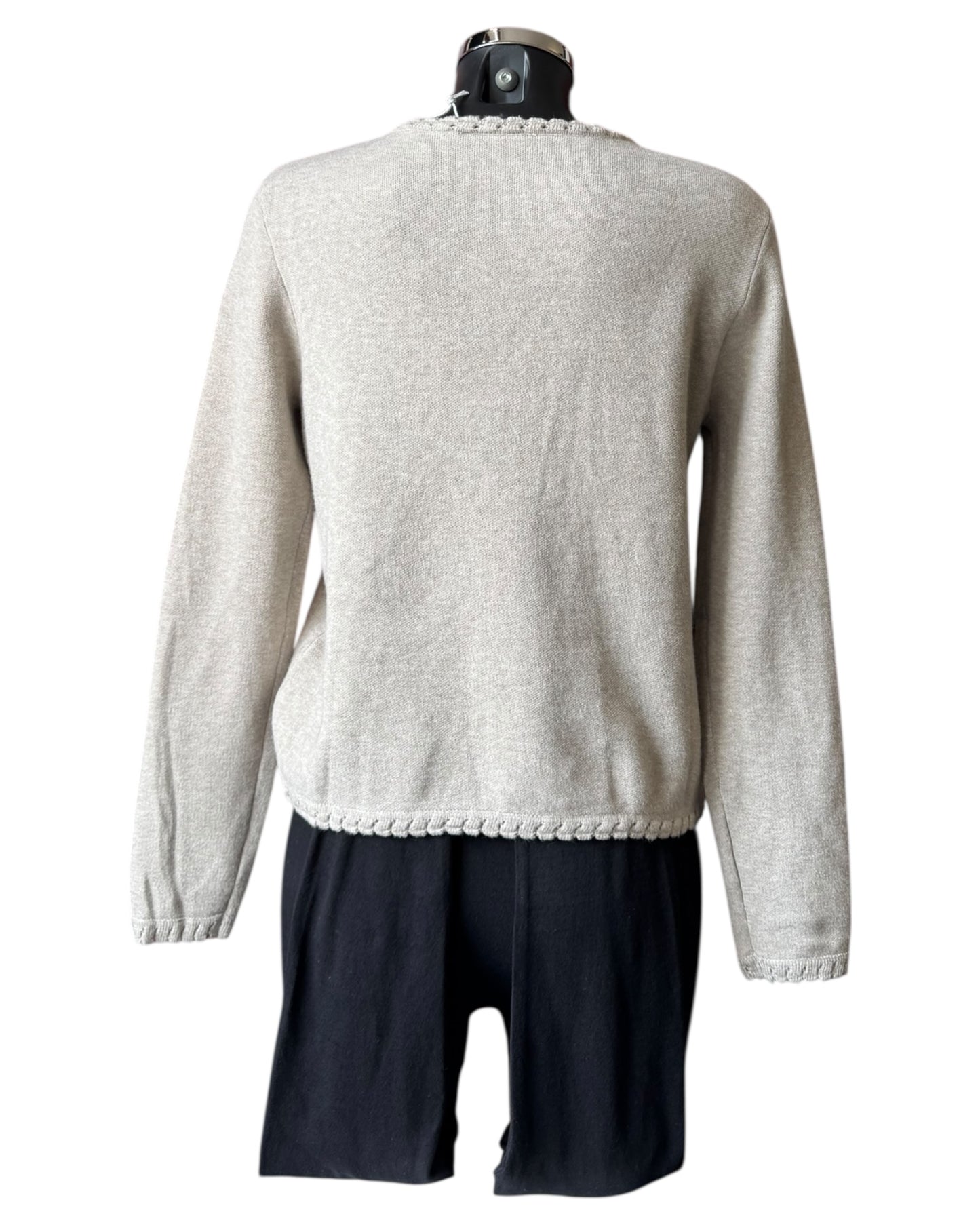 Sasha gold button cardigan - Beige
