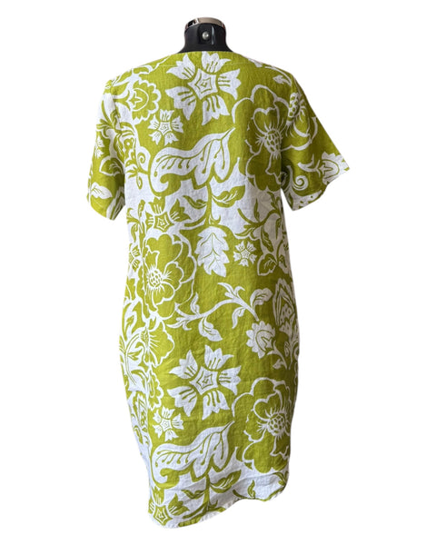 See Saw soft v neck dress vine print