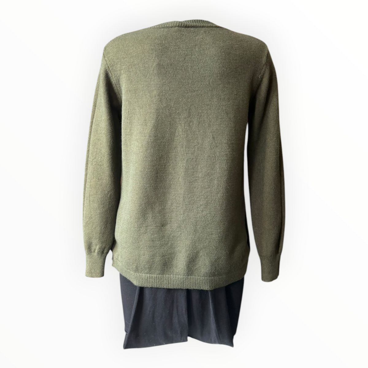 Queenie button detail jumper - Khaki