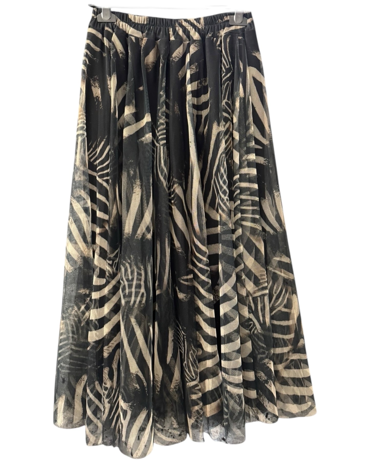 Bella on trend tulle patterned skirt - Zebra