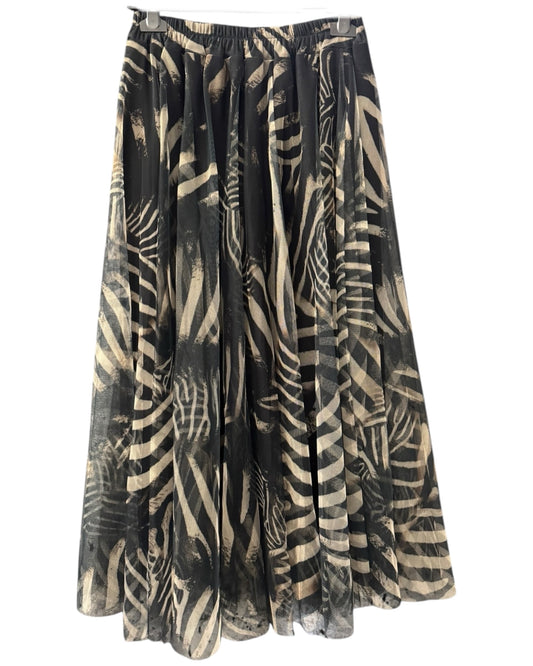 Bella on trend tulle patterned skirt - Zebra