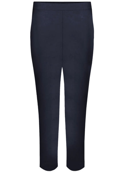 Foil 7/8 signature trapeze trousers - TRUE NAVY