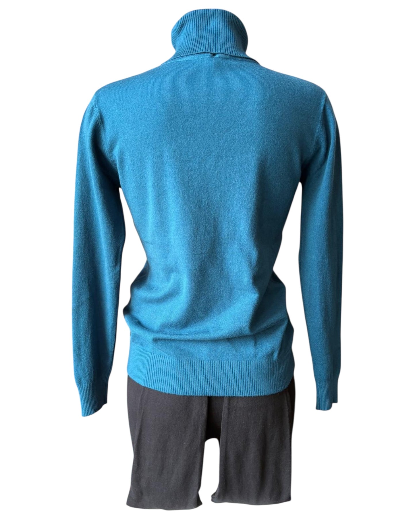 Zara fine knit polo neck - Teal