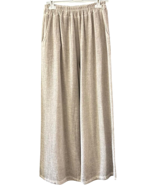 Casey range wide leg trousers - Mocha