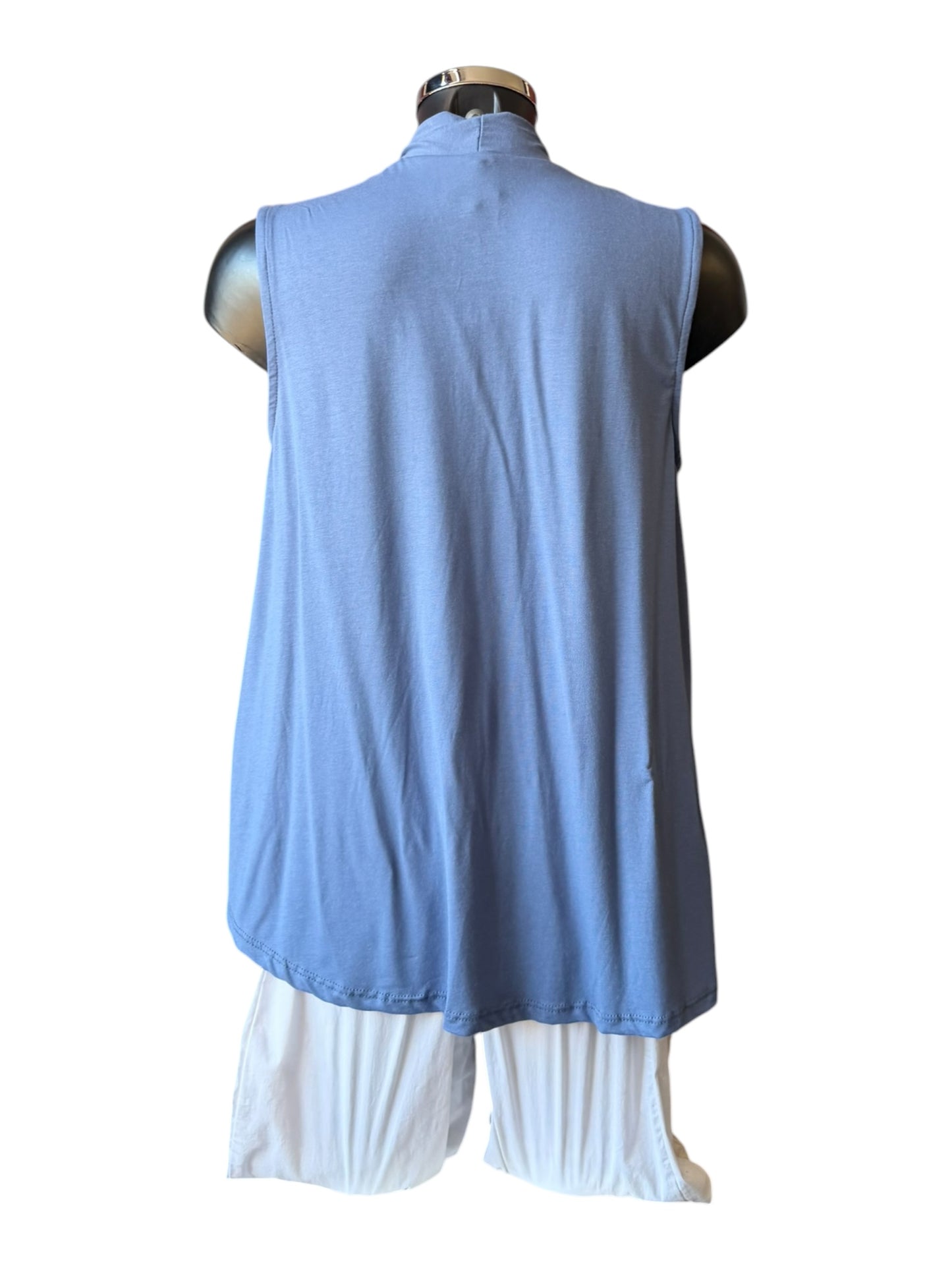 Tina v neck swing vest top - Blue