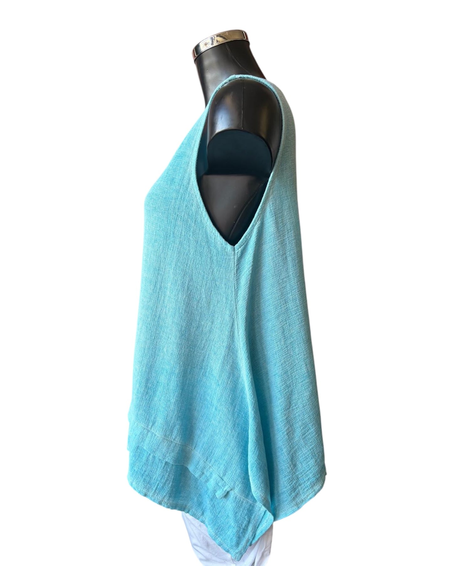 Casey range sleeveless top - Aqua