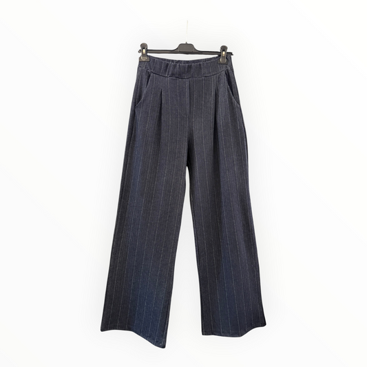Penelope tweed effect pinstripe trousers