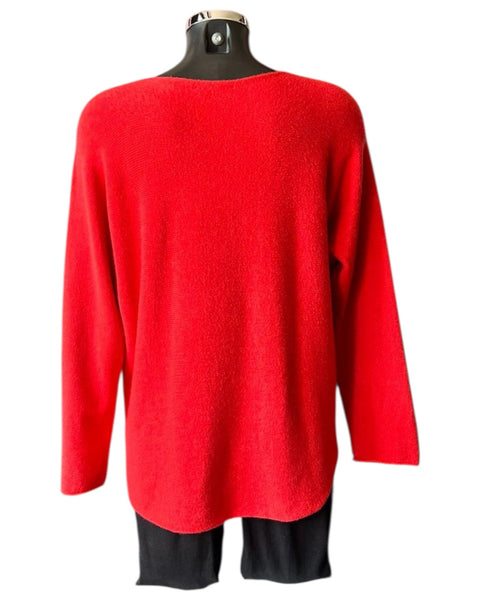 Toni short soft plain jumper - Dark orange