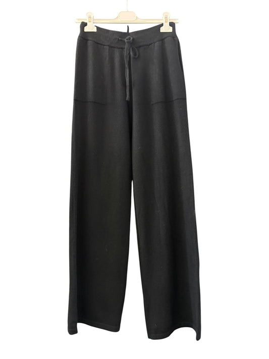 Enya knit wide leg trousers - Black