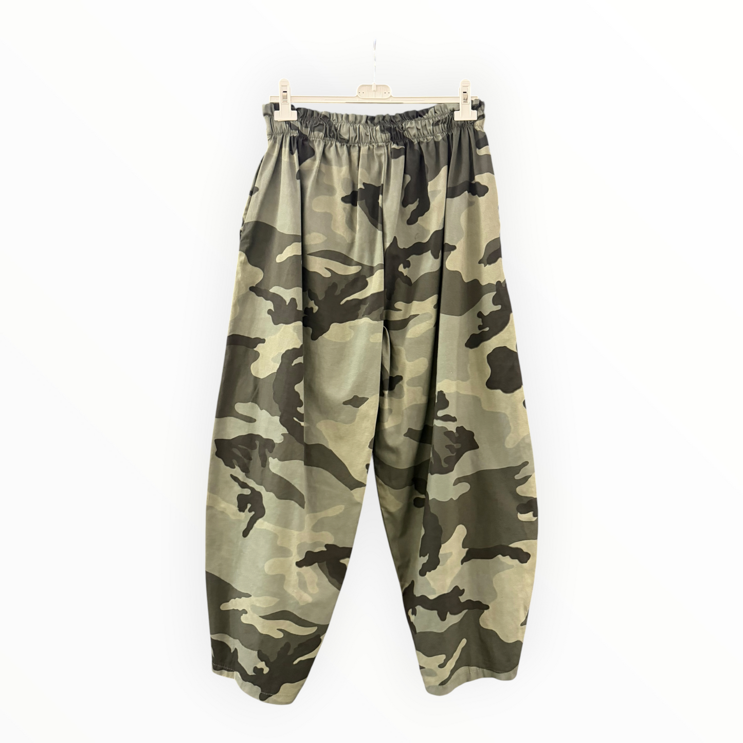 Hallie camouflage balloon trousers  - Khaki