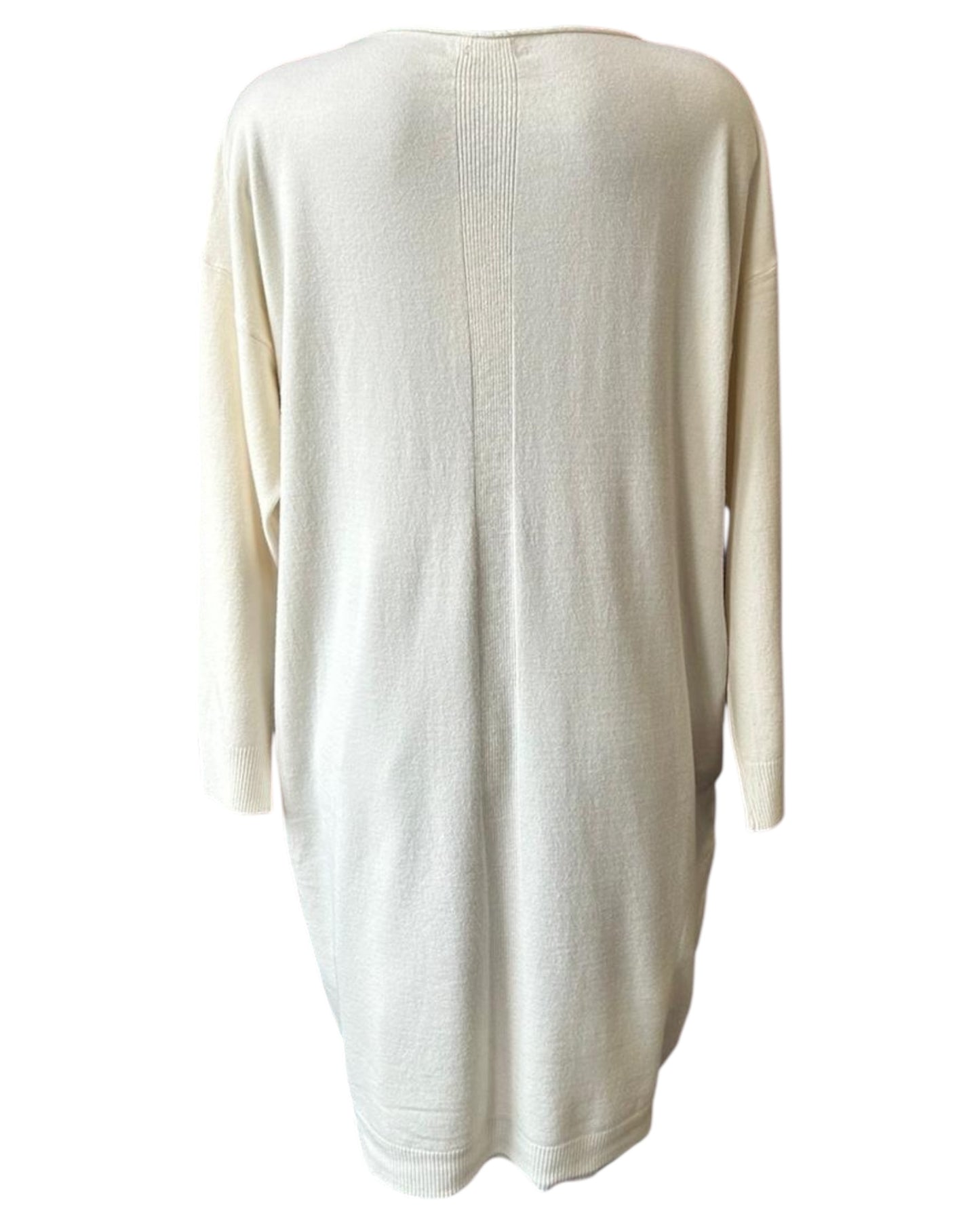 Alice fine knit cream jumper dress