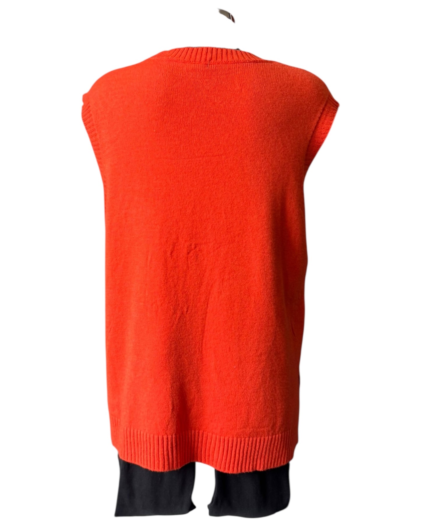 Macey soft knit tank top sweater - Orange